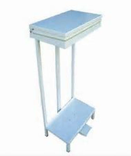 Picture of WHITE OPEN TYPE METAL PEDAL BIN 80L - H860mmxW490mmxD325mm