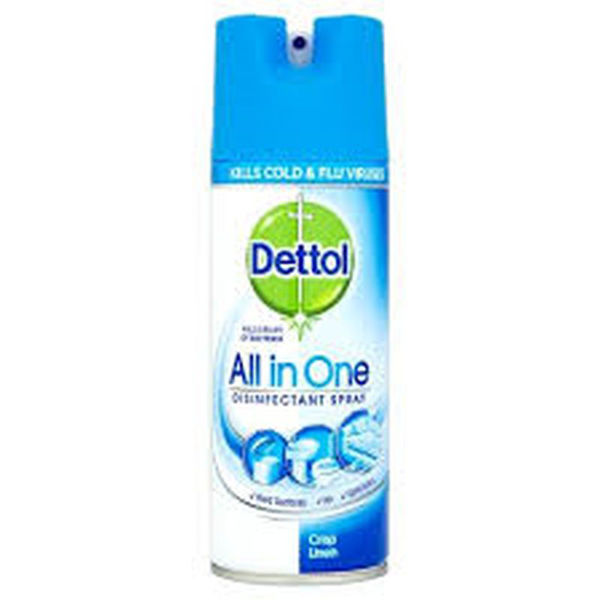 Total Cleaning Supplies Kerry. DETTOL DISINFECTANT CRISP LINEN SPRAY 400ML