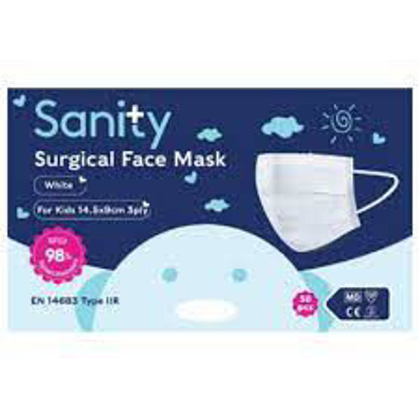 Picture of EN14683 CHILDRENS MEDICAL FACE MASK WITH EARLOOP