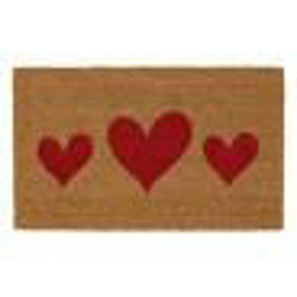 Picture of HEART LATEX BACKED COIR MAT 45X75CM