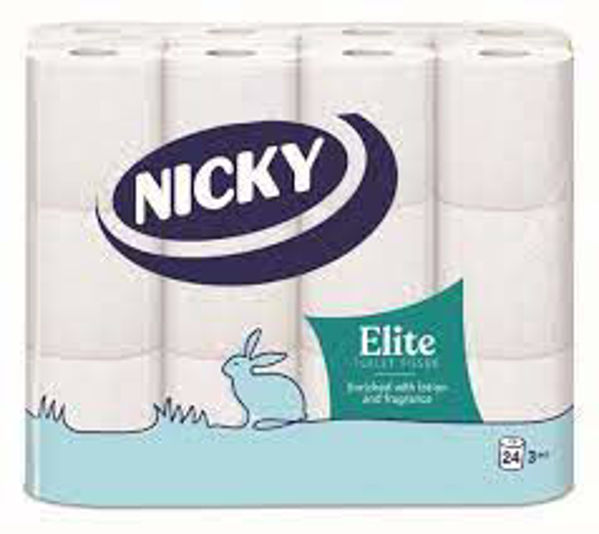 Picture of NICKY ELITE 3 PLY TOILET ROLL (24)