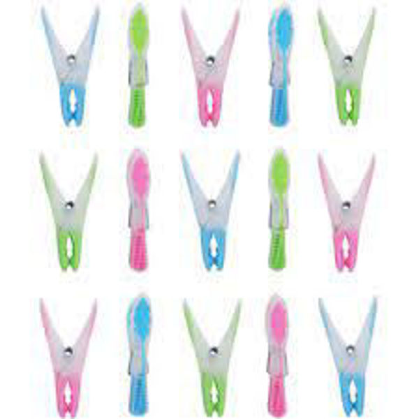 Picture of PRISM 24 PACK SOFT TOUCH LEAF PEGS