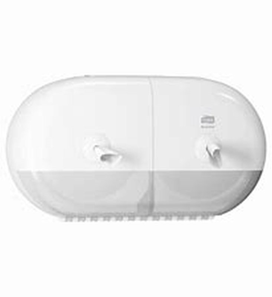 Picture of Tork Smart One Mini Twin Toilet Roll Dispenser White (682000)