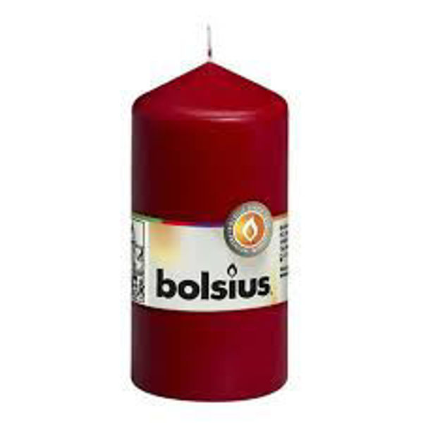 Picture of BOLSIUS RED PILLAR CANDLE 200mm/68mm (8)