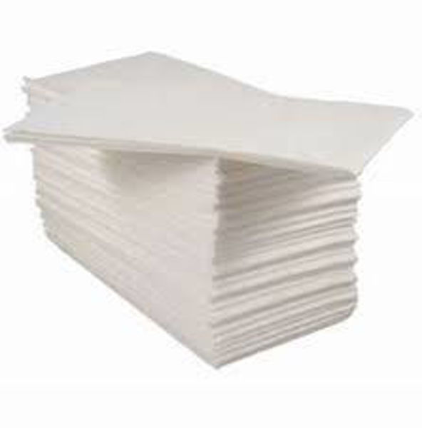 Picture of 40CM WHITE AIRLAID NAPKIN WHITE 8 FOLD (1000)