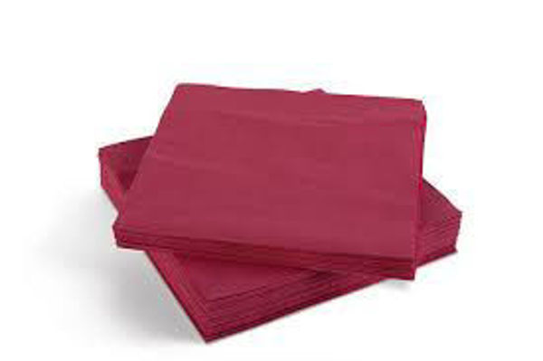 Picture of 38CM 2 PLY BURGUNDY NAPKINS (2000)
