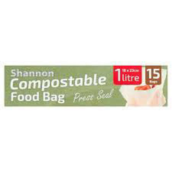 Picture of SHANNON 1LT COMPOSTABLE FOOD BAGS (15)
