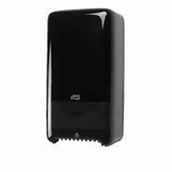 Picture of Tork Mid Size Black toilet roll dispenser