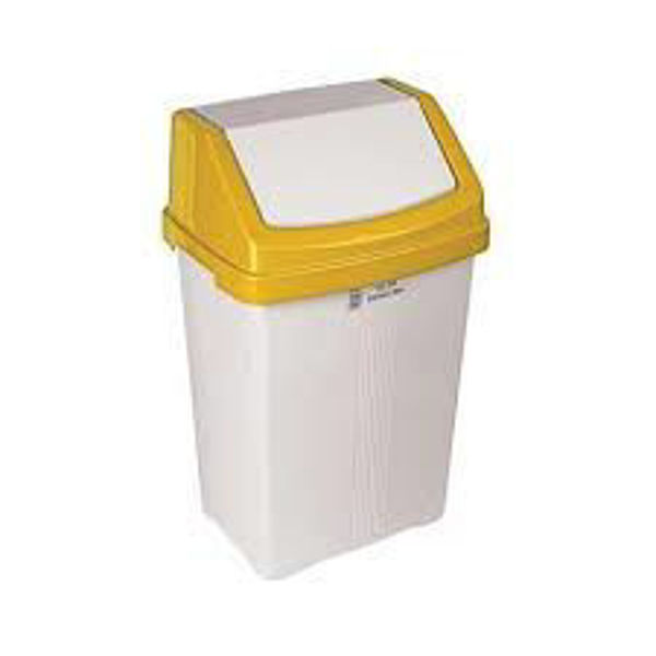 Picture of 50LT SWING BIN WITH YELLOW LID