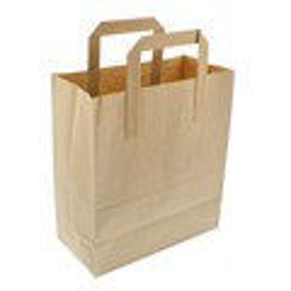 Picture of BROWN BAG WITH HANDLE 8.5X13X10 (250)