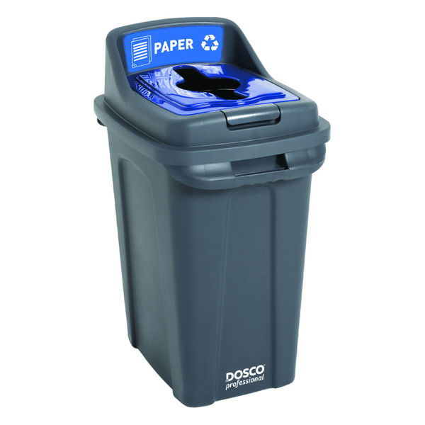 Picture of 70LT RECYCLING BIN BLUE  LID (PAPER)