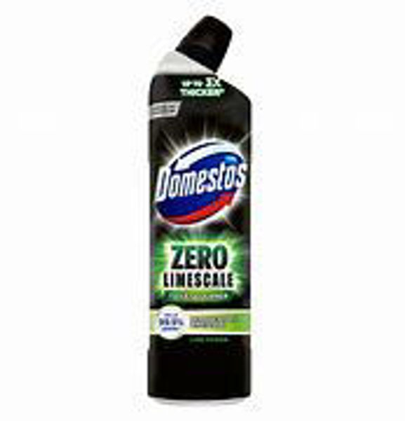 Picture of DOMESTOS DISINFECTANT TOILET GEL ZERO LIMESCALE REMOVER 750ML