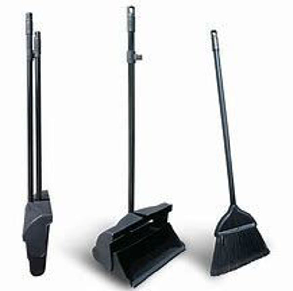 Picture of HEAVY DUTY BLACK LOBBY DUSTPAN SET