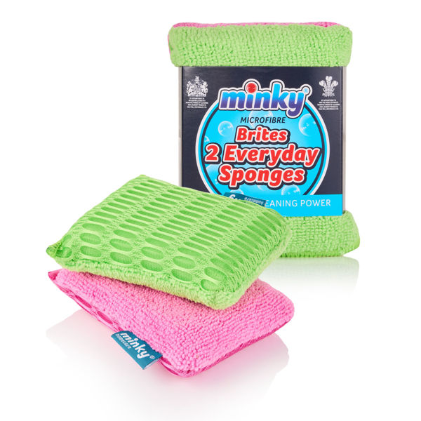 Picture of MINKY BRITE & BOLD MICROFIBRE CLOTHS 2 PACK