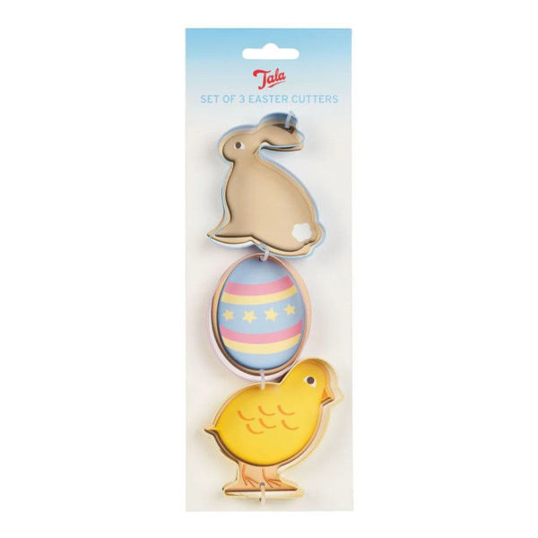 Picture of TALA SET 3 EASTER CUTTERS BUNNY CHICK EASTER EGG