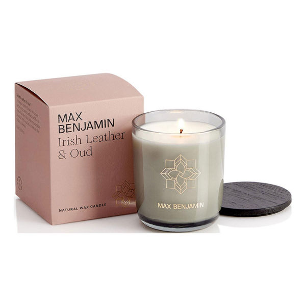 Picture of MAX BENJAMIN CANDLE - IRISH LEATHER & OUD 210G